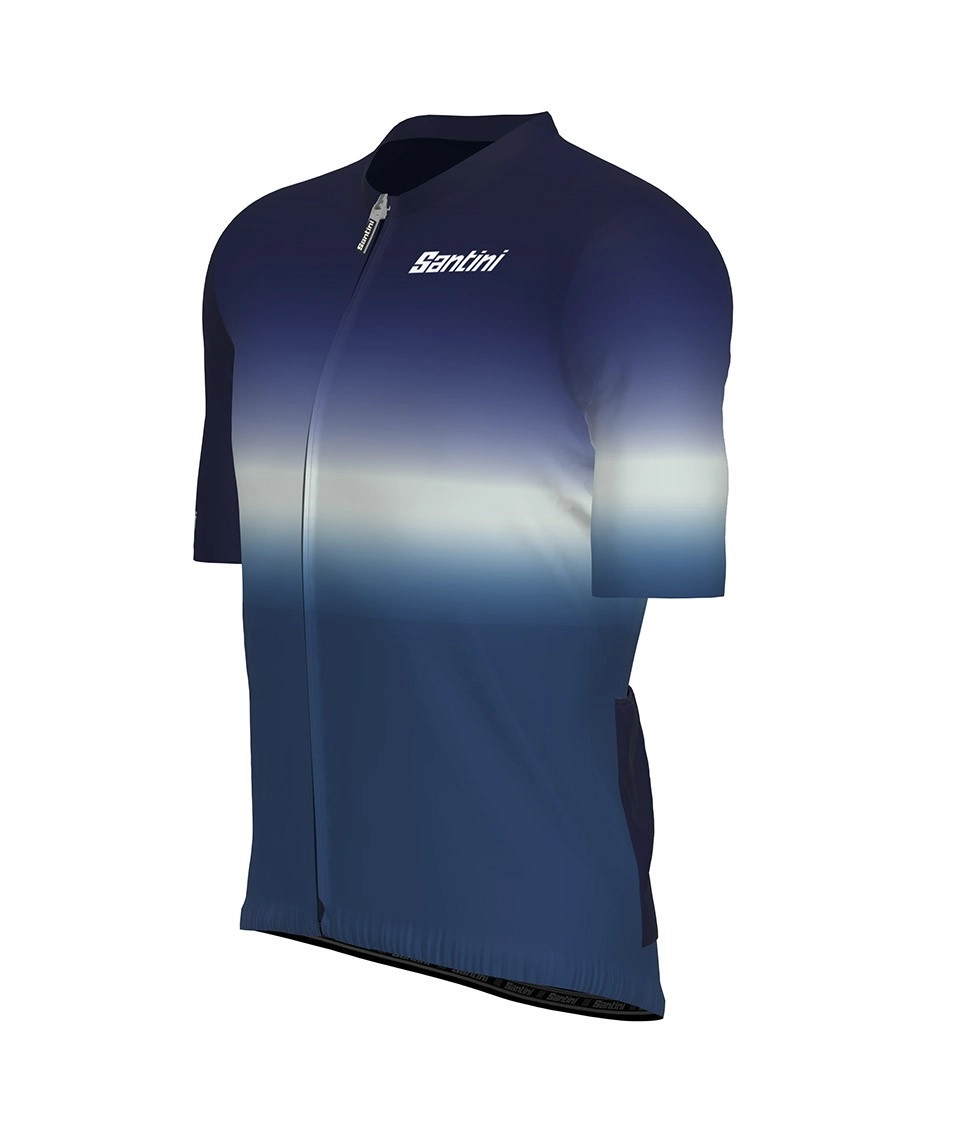 Miniatura 2.0 de Camisa Ciclismo Unissex Horizon Azul Santini