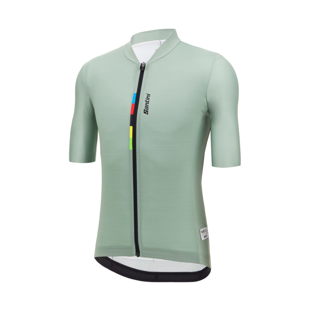 Miniatura 2.0 de Camisa Ciclismo Unissex UCI World Champion Verde Santini