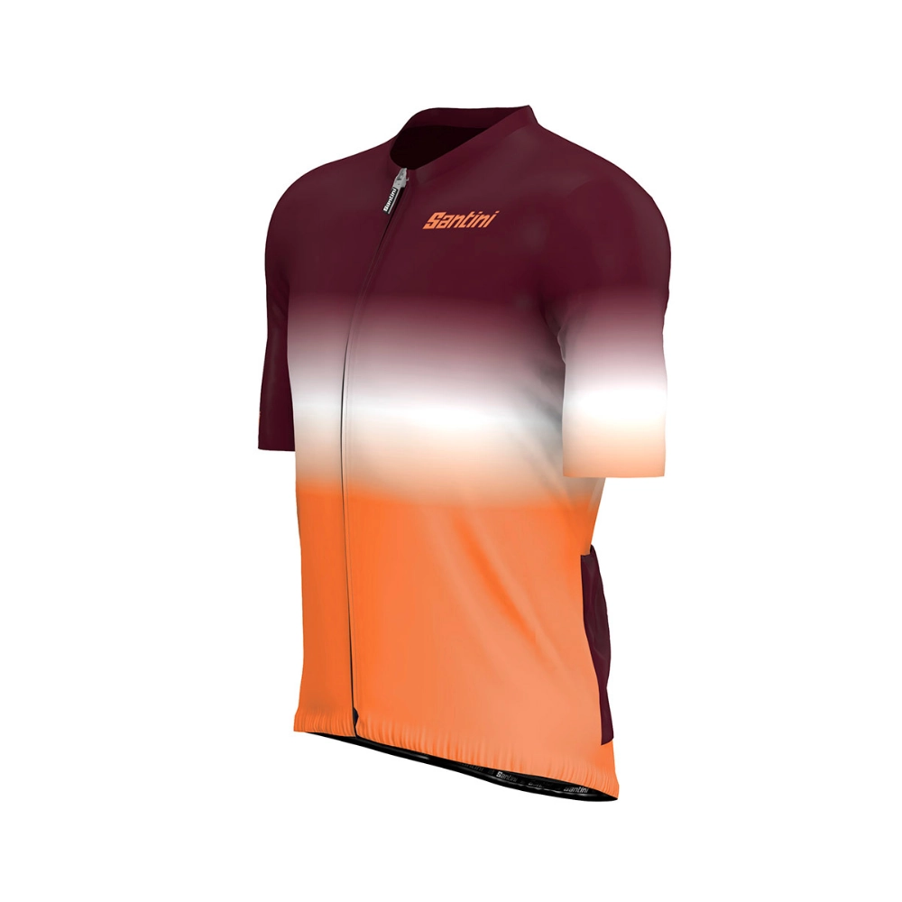 Miniatura 2.0 de Camisa Ciclismo Unissex Horizon Laranja Santini
