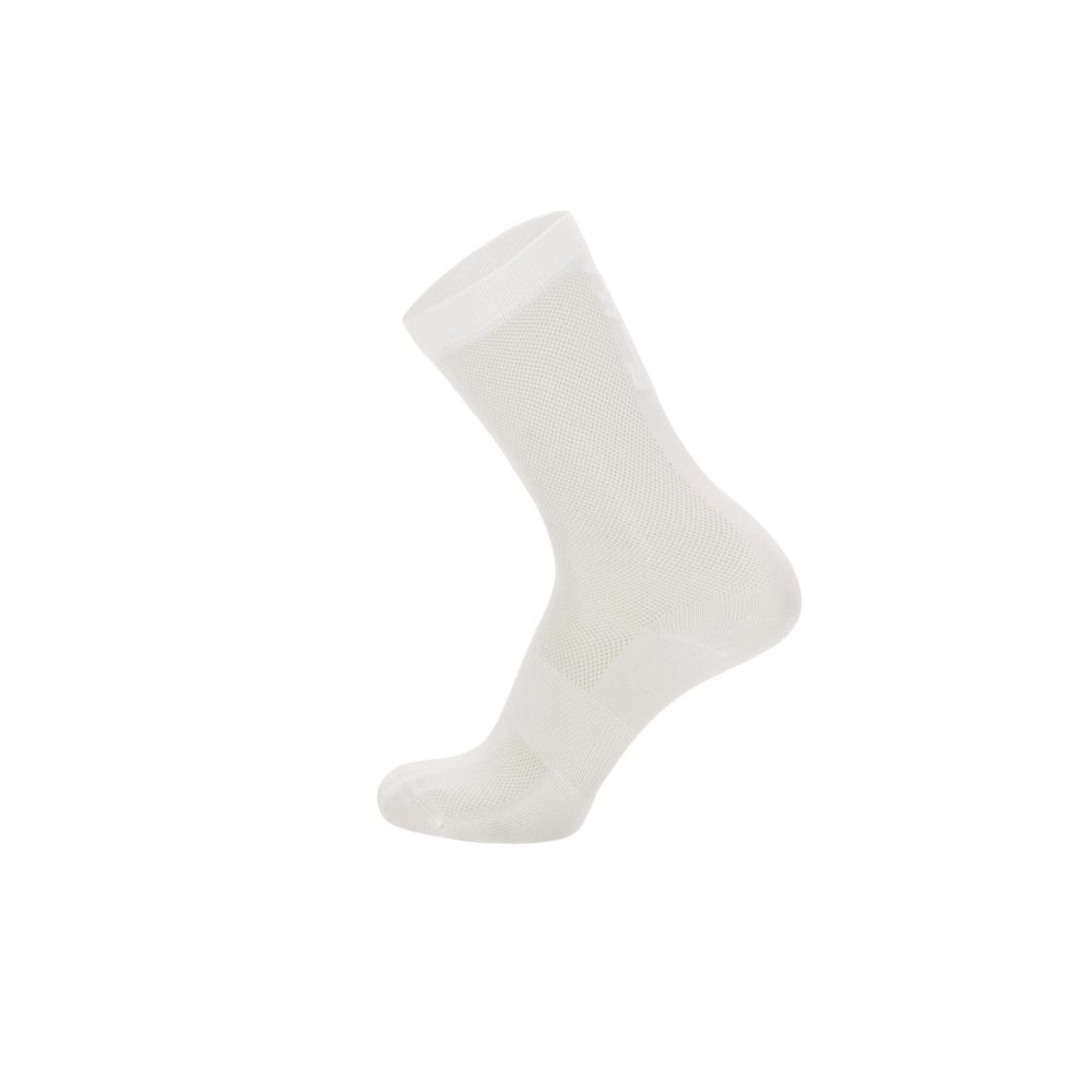 Meia Ciclismo Puro Branco Santini Branco