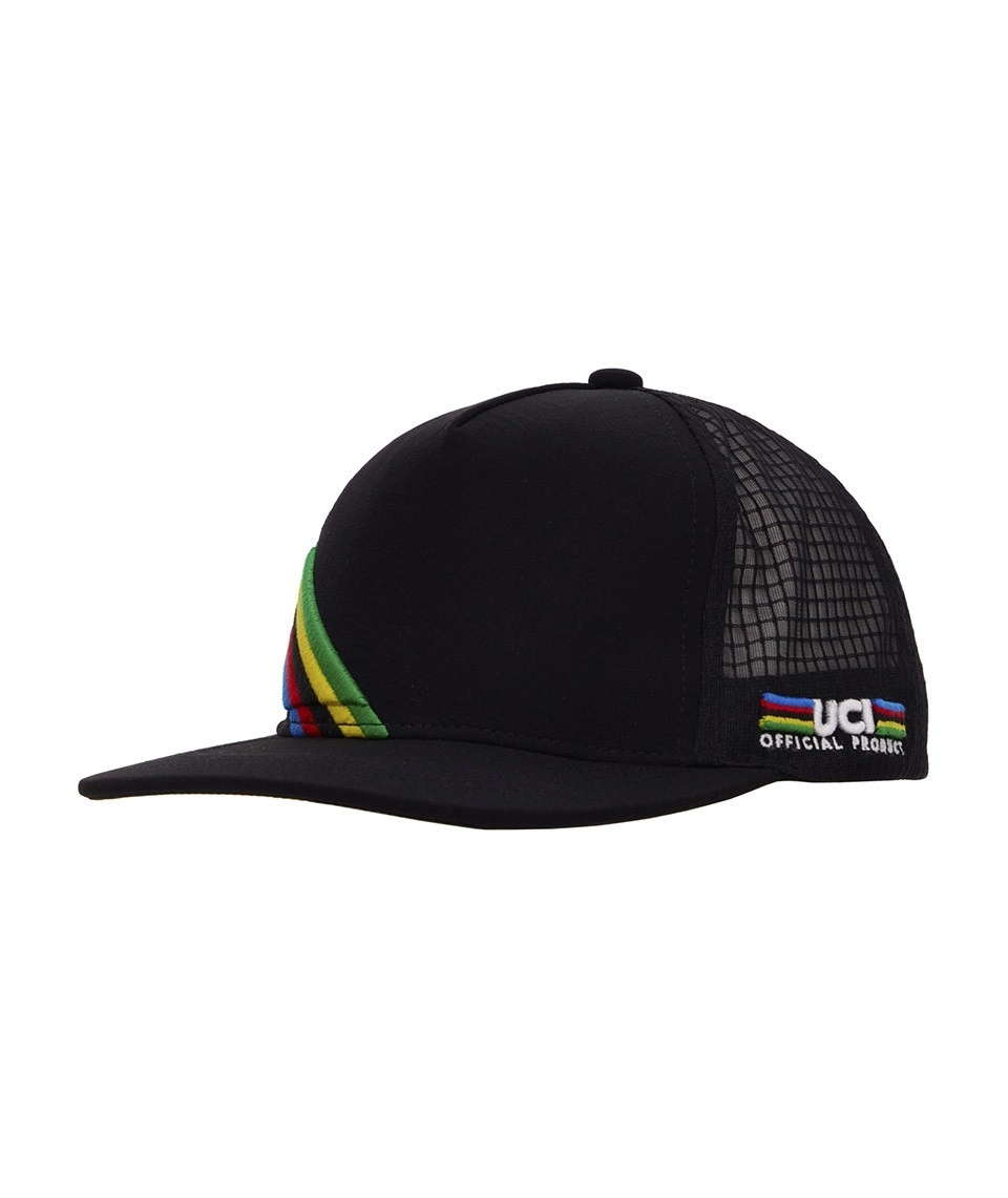 Miniatura 2.0 de Bon&eacute; UCI Trucker Hat Preto Santini