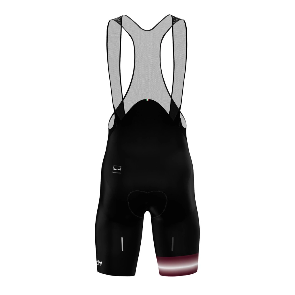 Bretelle Ciclismo Masculino Horizon Santini Preto / Bord&ocirc;