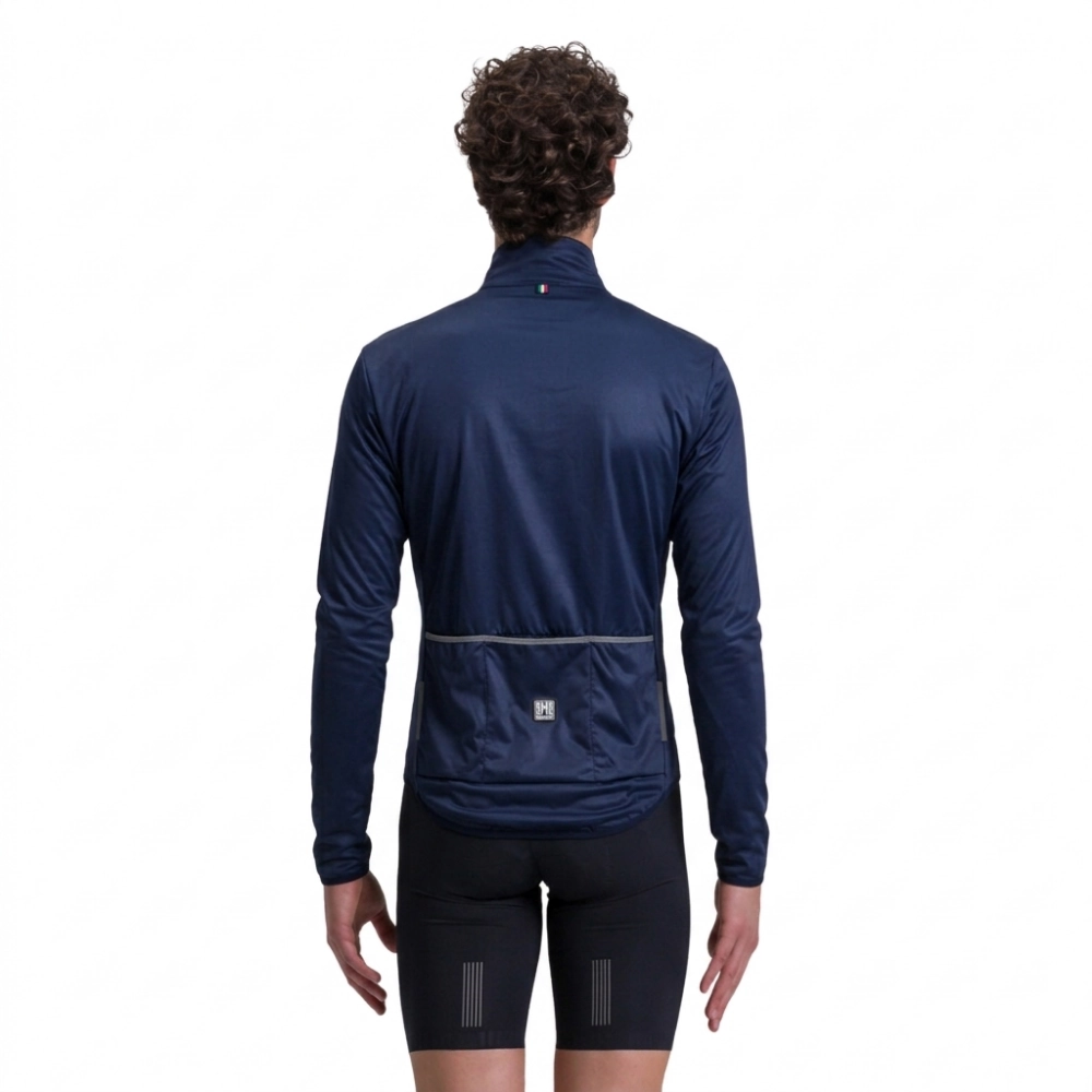 Miniatura 4.0 de Jaqueta Corta Vento Ciclismo Masculino Latam Nebula Azul Marinho Santini