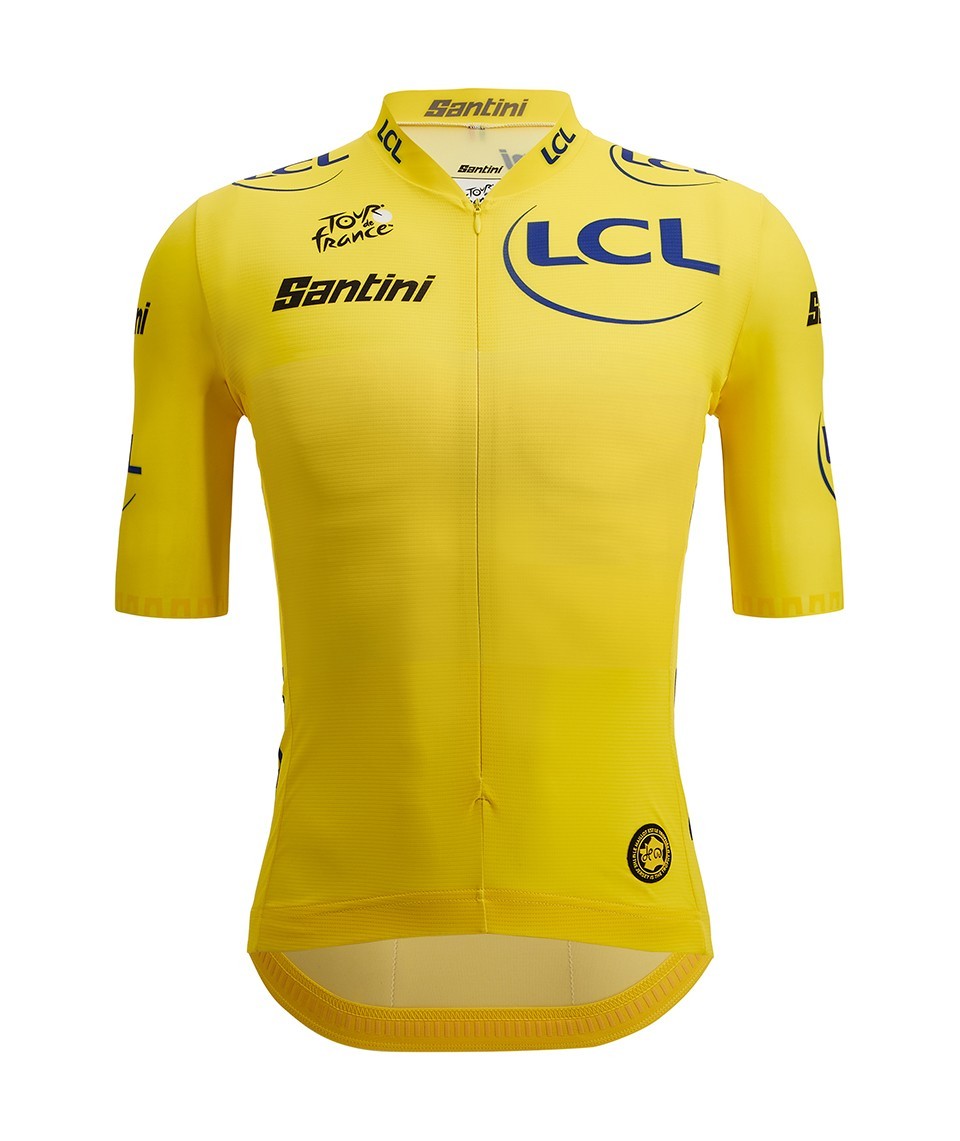 Camisa Ciclismo Masculino PRO GEAR Tour de France Leader Oficial Amarelo Santini Amarelo