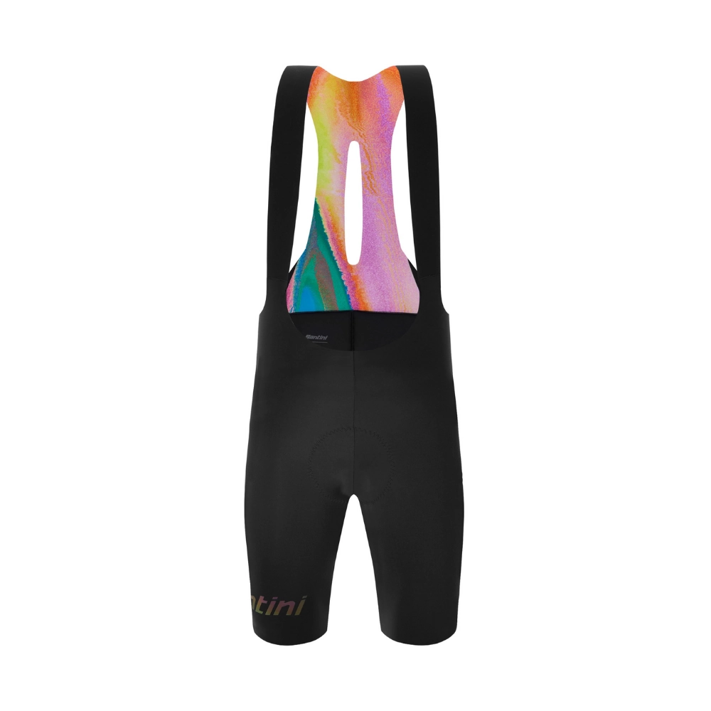 Bretelle Ciclismo Masculino Edge Masculino Santini Preto