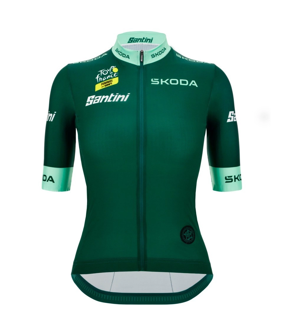 Camisa Ciclismo Feminino Point Leader Tour de France Verde Santini Verde
