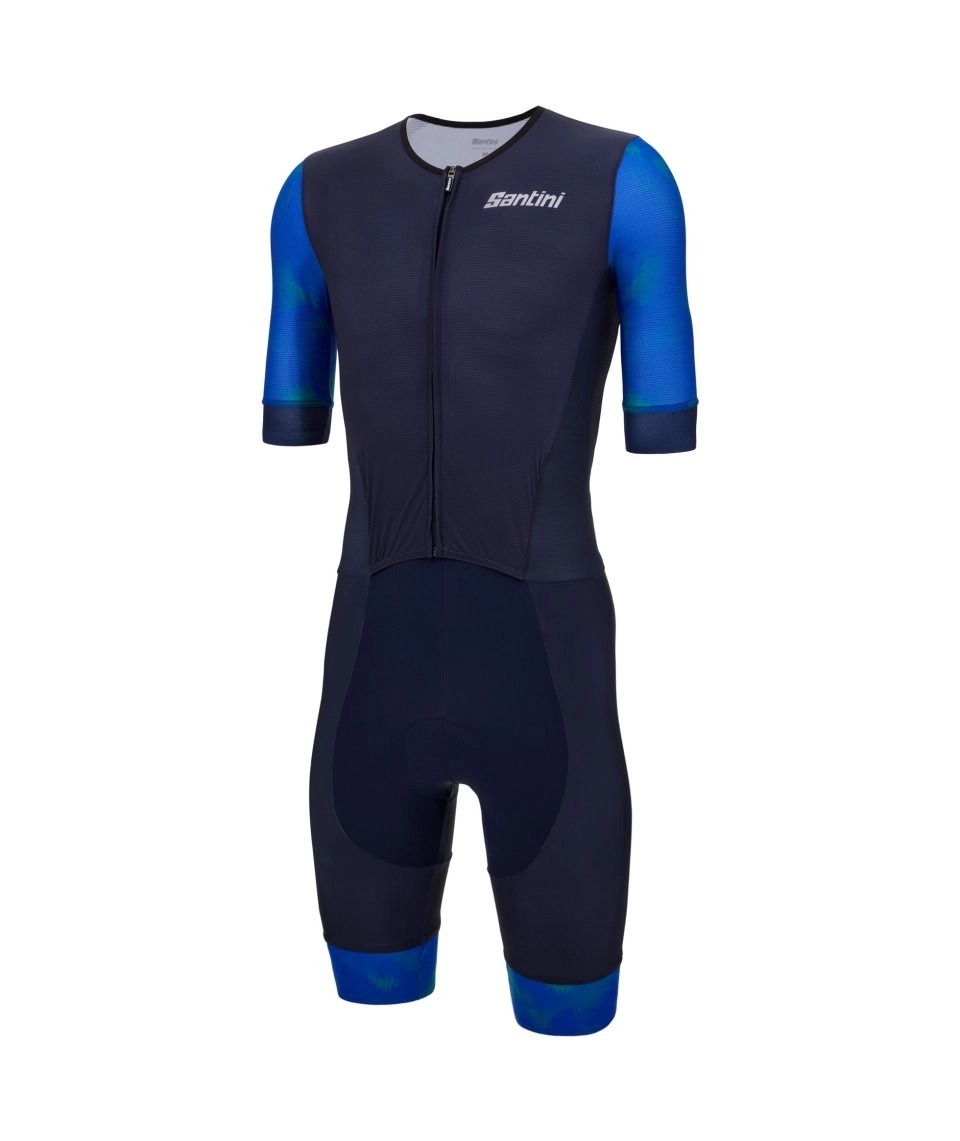 Miniatura 2.0 de Macaquinho Masculino Leaf Trisuit Azul Santini