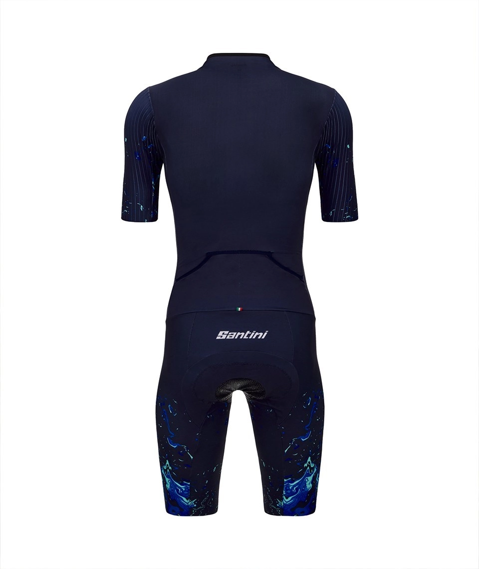 Miniatura 3.0 de Macaquinho Masculino Viper 2.0 Trisuit Azul Santini