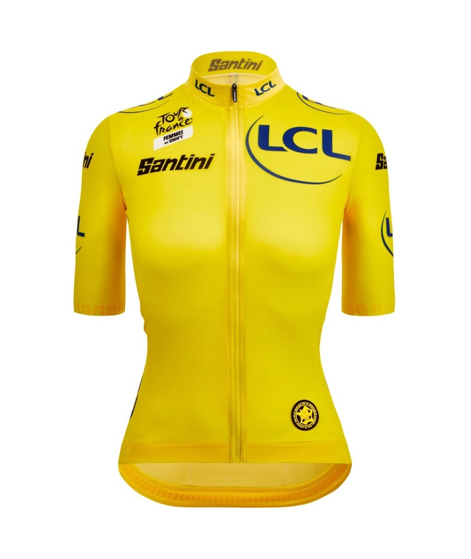 Camisa Ciclismo Feminino Leader of the Classification Tour de France Amarelo Santini Amarelo