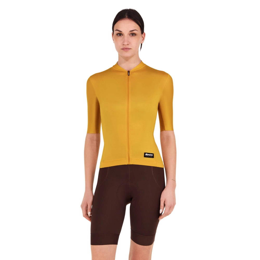 Camisa Ciclismo Unissex RTR Santini Mostarda