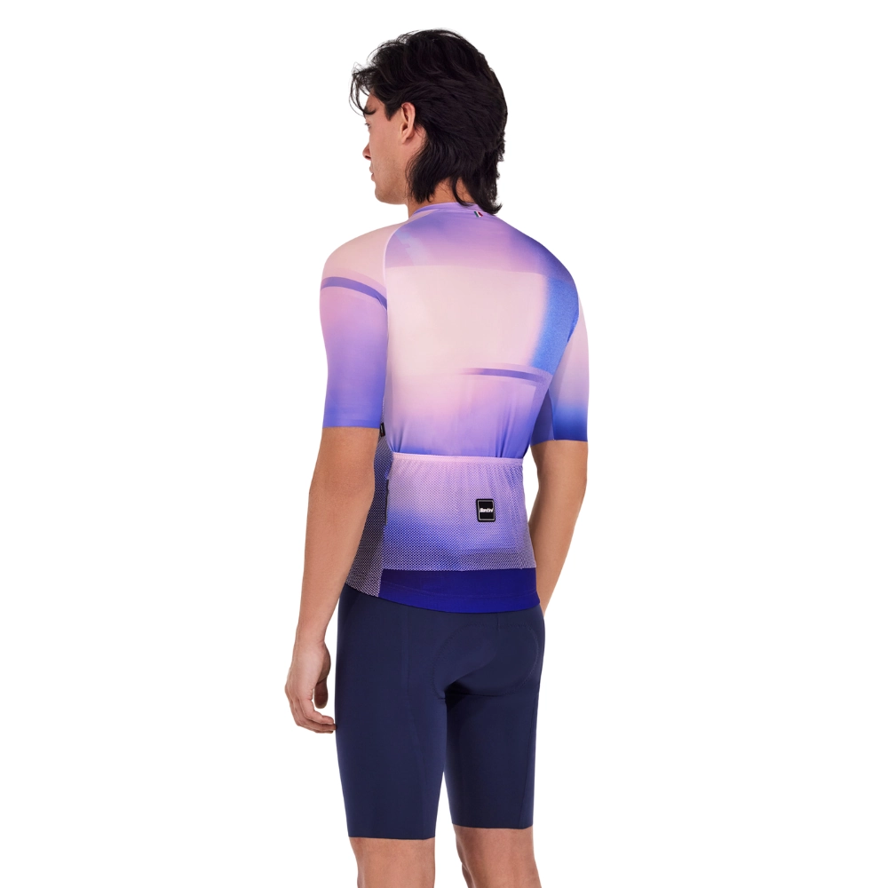 Miniatura 5.0 de Camisa Ciclismo Unissex Luce Azul Santini