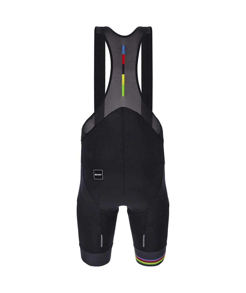 Miniatura 3.0 de Bretelle Ciclismo Masculino UCI Oficial World Champion Preto Santini