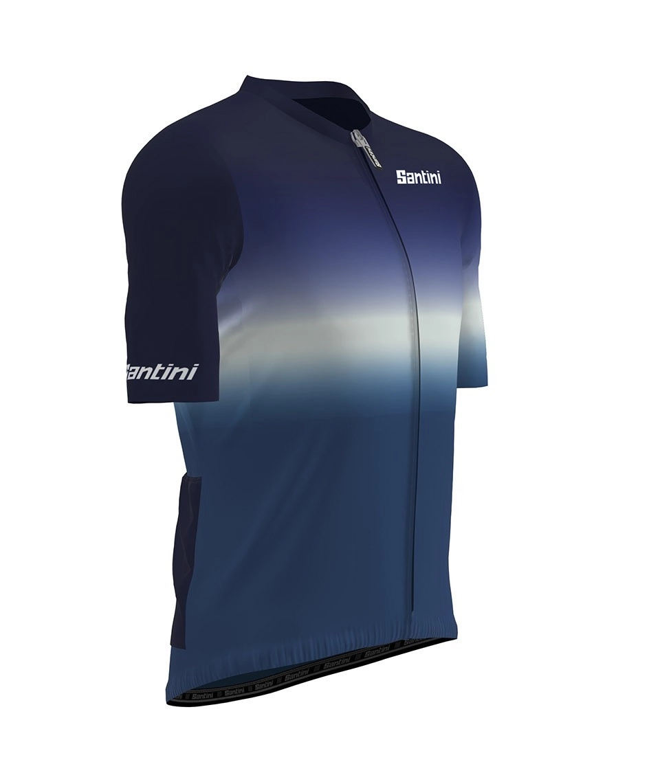 Miniatura 3.0 de Camisa Ciclismo Unissex Horizon Azul Santini