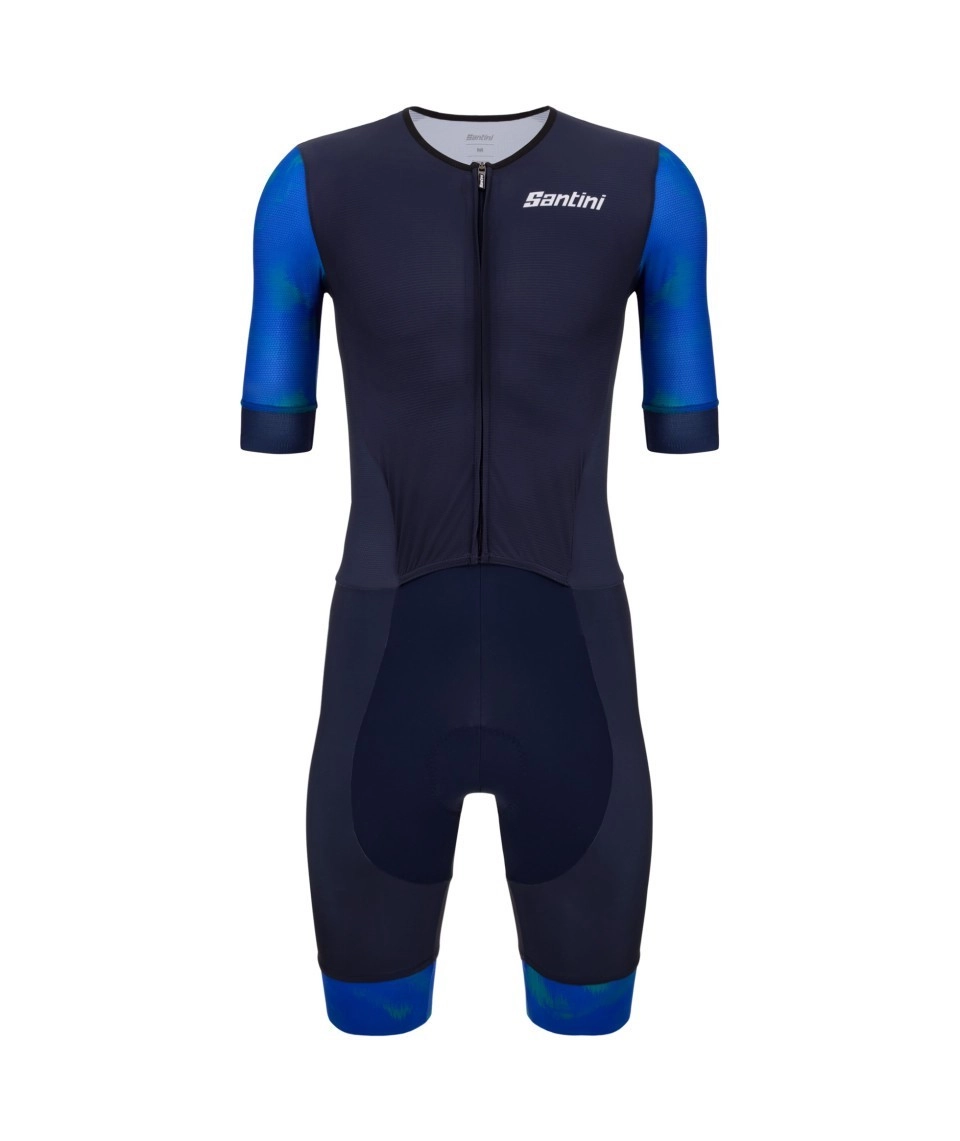Miniatura 1.0 de Macaquinho Masculino Leaf Trisuit Azul Santini