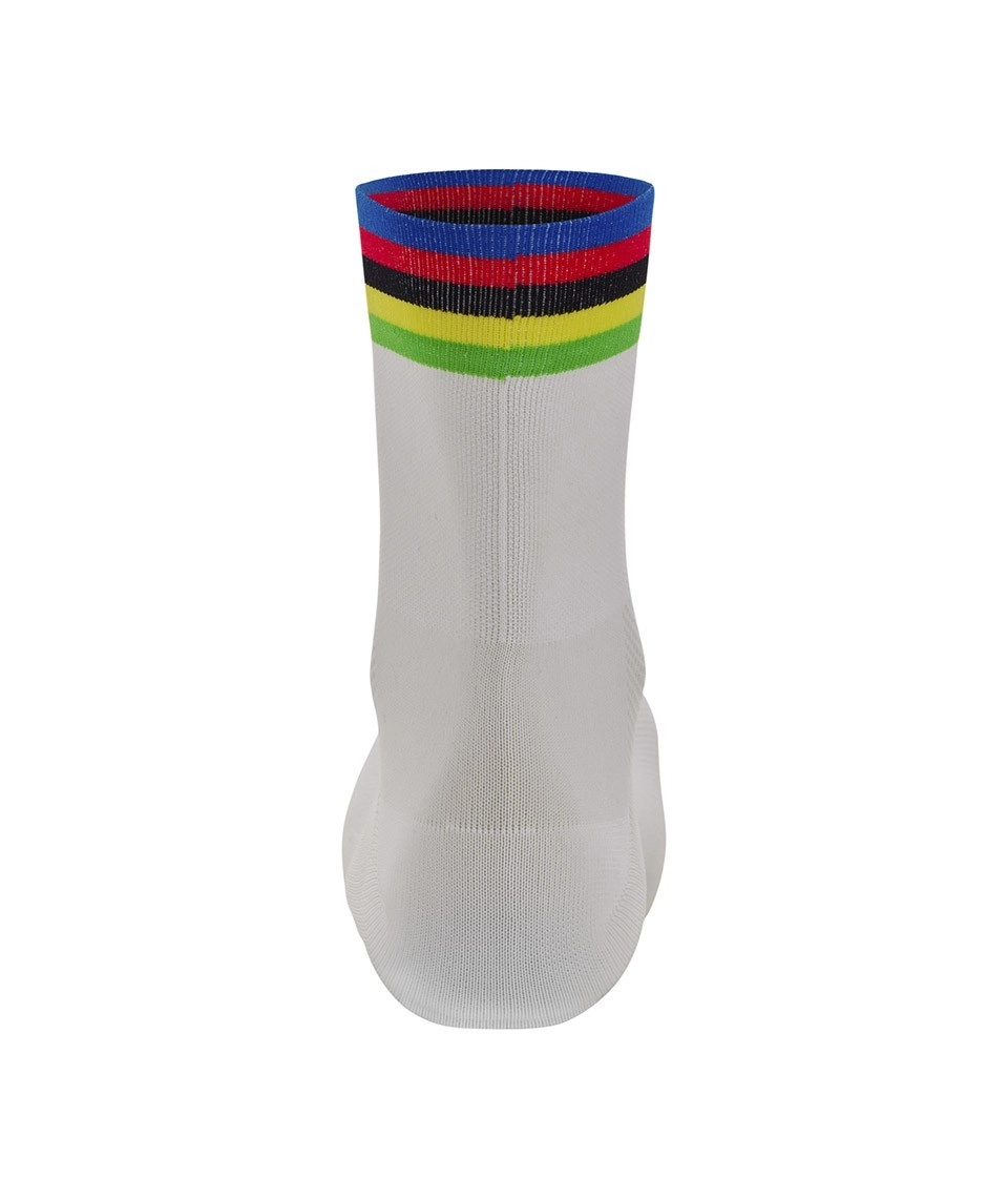 Meia Ciclismo Oficial UCI Word Champion Alta Santini Branco