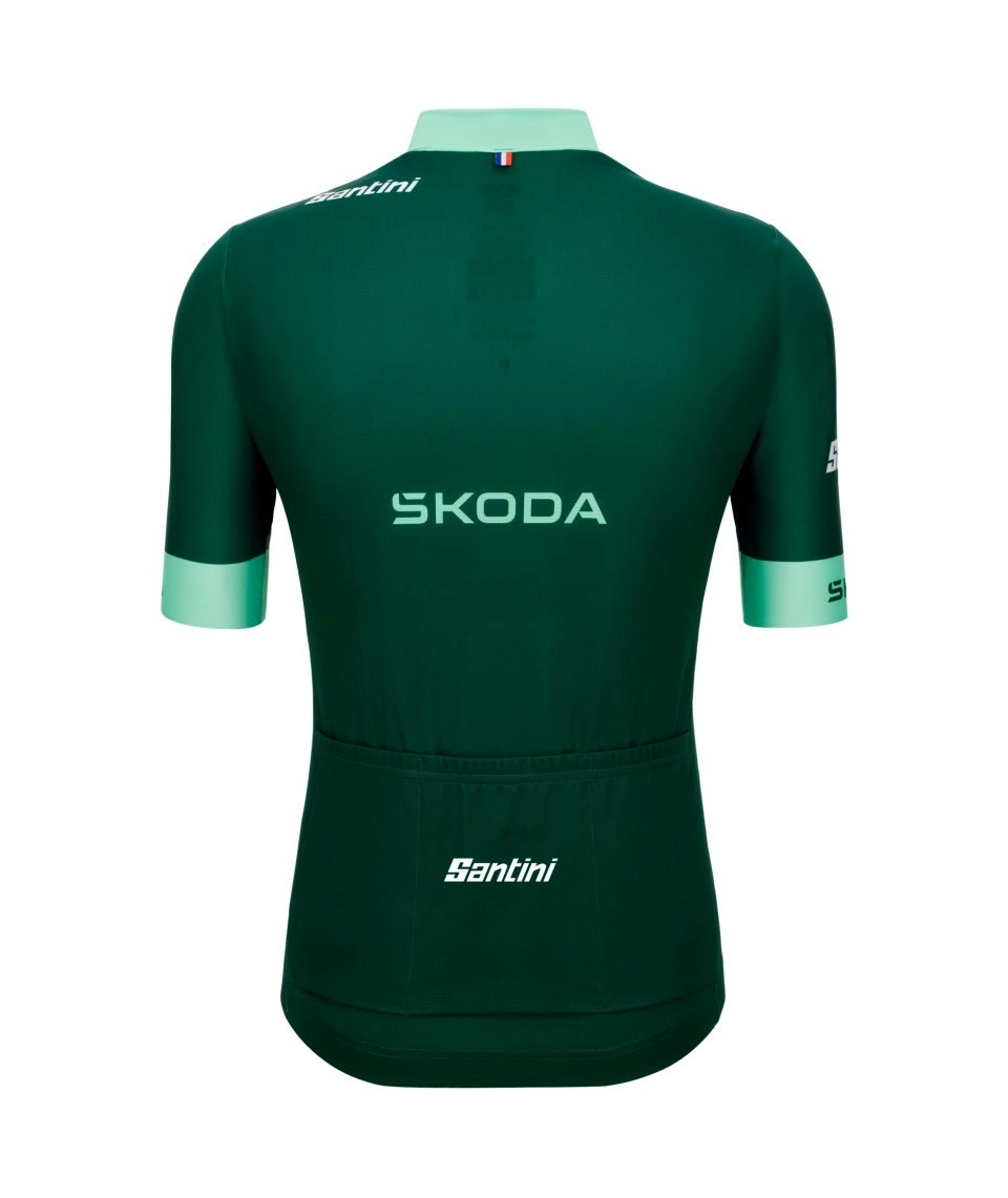 Miniatura 3.0 de Camisa Ciclismo Masculino Leader of the Point Tour de France Verde Santini