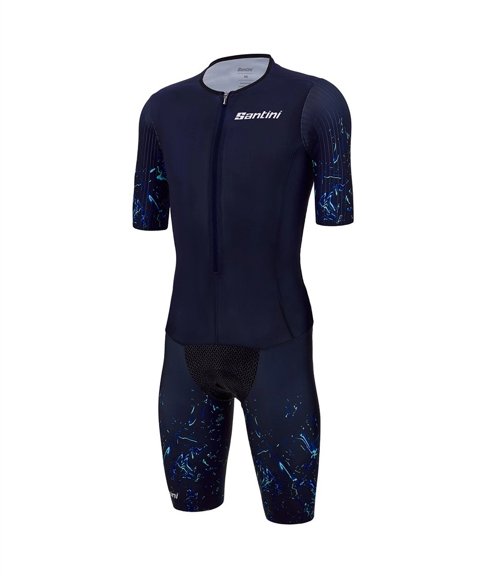 Miniatura 2.0 de Macaquinho Masculino Viper 2.0 Trisuit Azul Santini