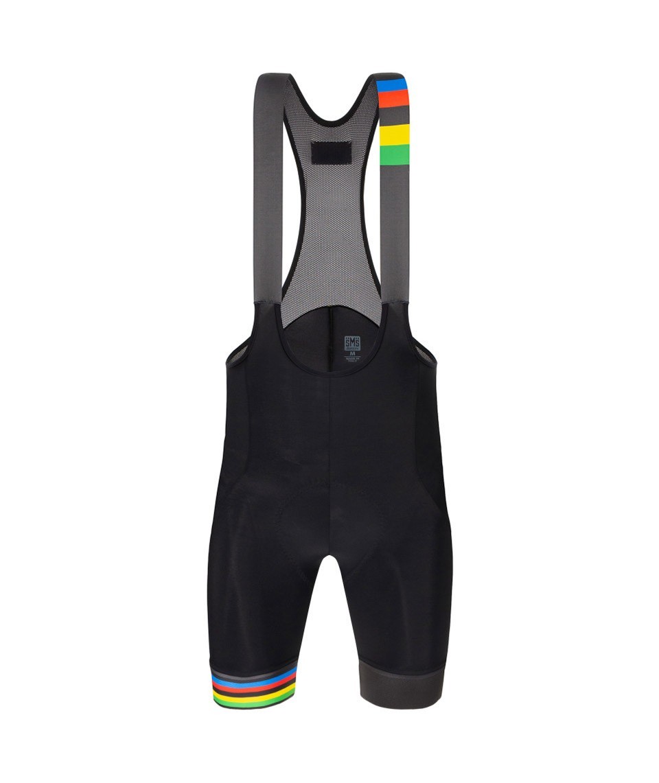 Bretelle Ciclismo Unissex UCI World Championships Preto Santini Preto