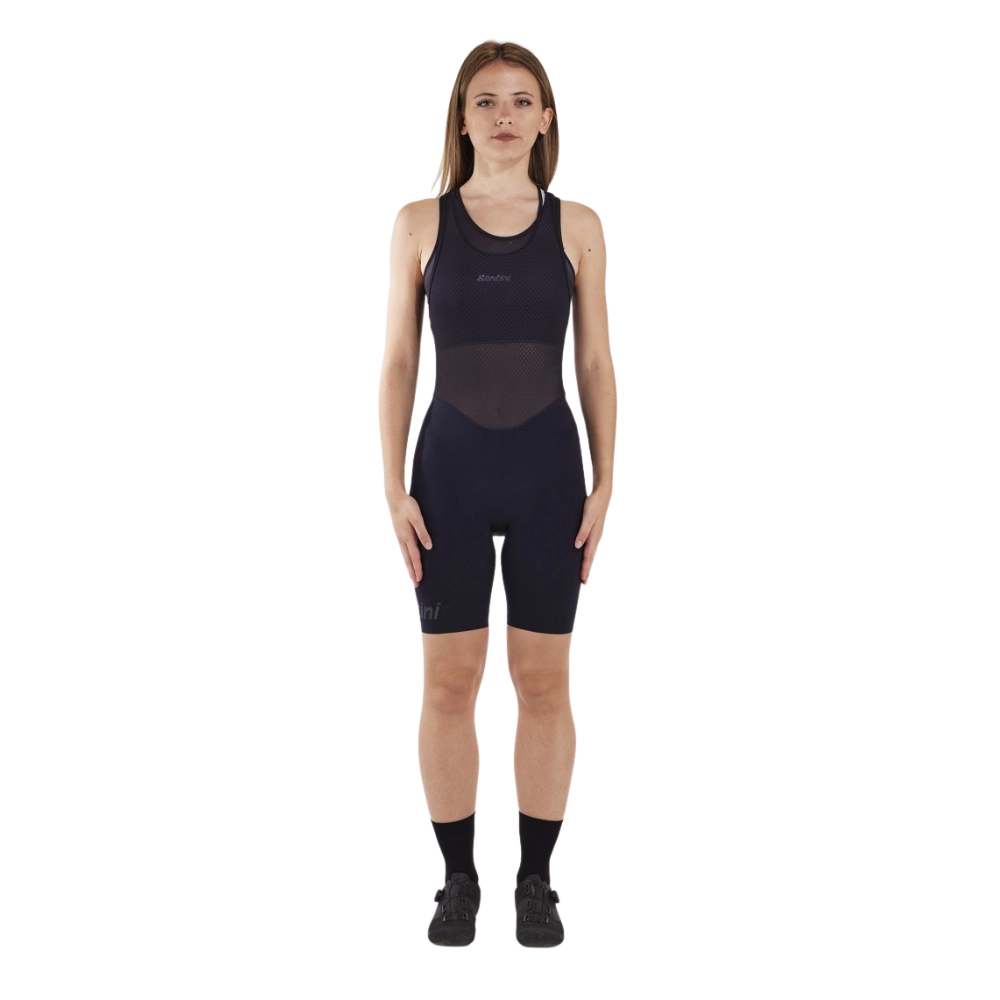 Miniatura 2.0 de Bretelle Ciclismo Feminino Unico Edge Preto Santini
