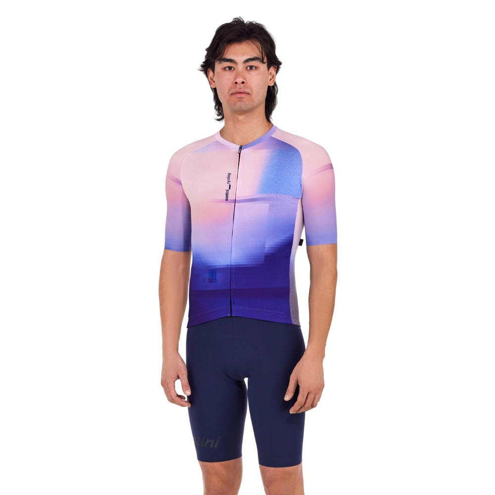 Miniatura 4.0 de Camisa Ciclismo Unissex Luce Azul Santini