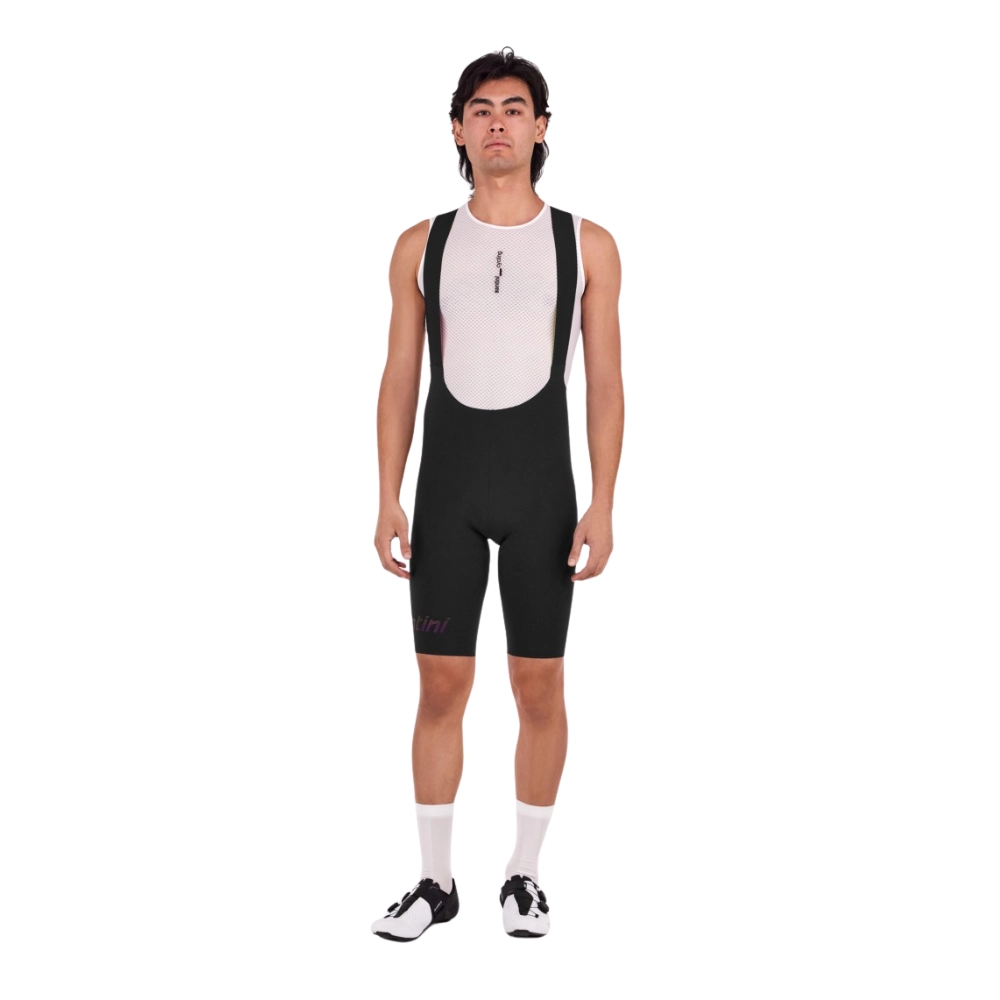Bretelle Ciclismo Masculino Edge Masculino Santini Preto