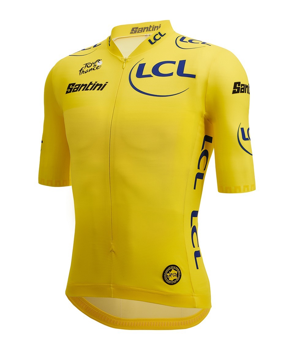 Camisa Ciclismo Masculino PRO GEAR Tour de France Leader Oficial Amarelo Santini Amarelo