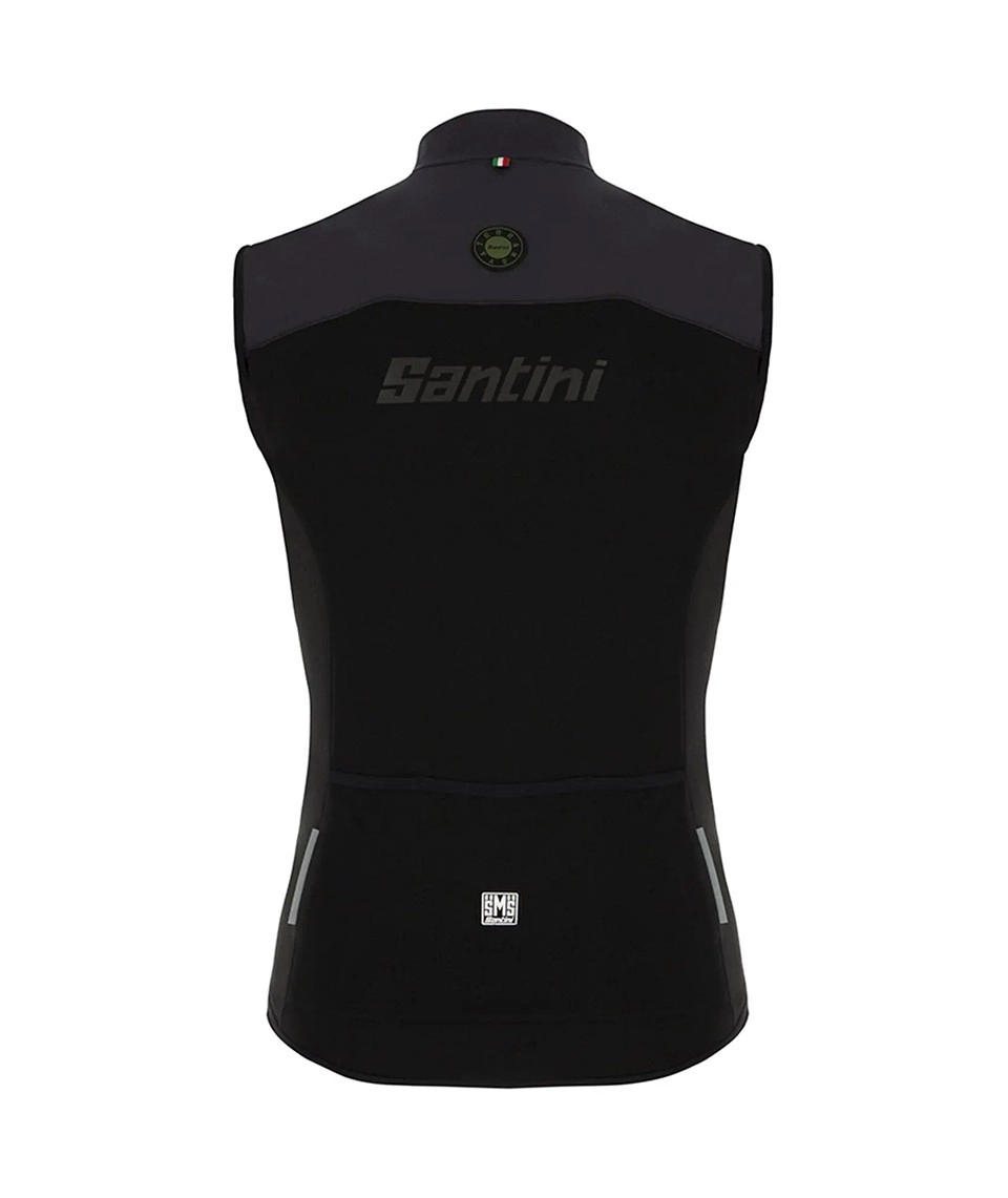 Miniatura 3.0 de Colete Unissex Gravel Trail Preto Santini
