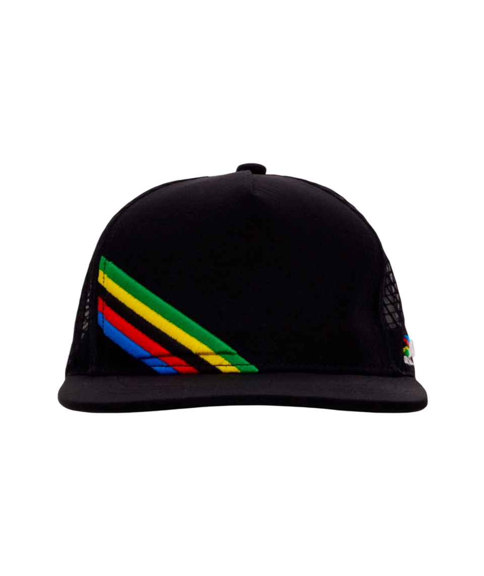 Miniatura 3.0 de Bon&eacute; UCI Trucker Hat Preto Santini